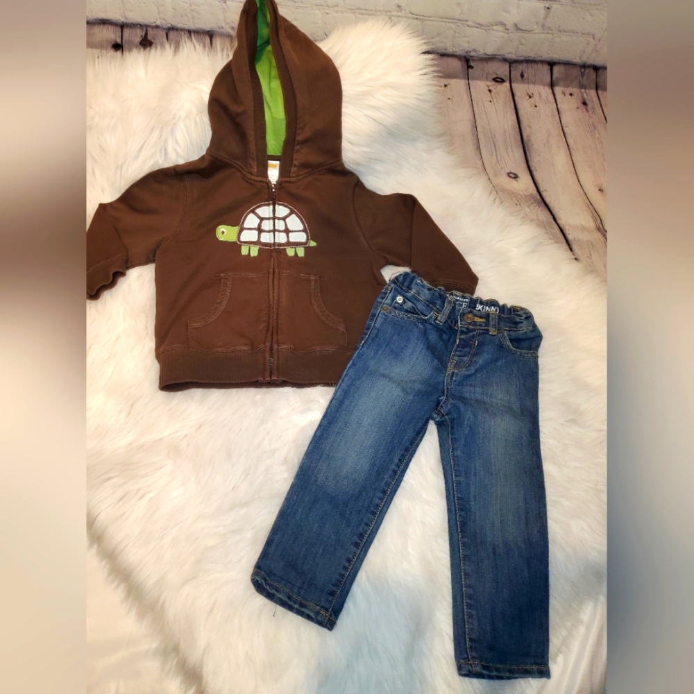 Gamboree Sweatshirt and Old Navy pant Outfit, Size 2T